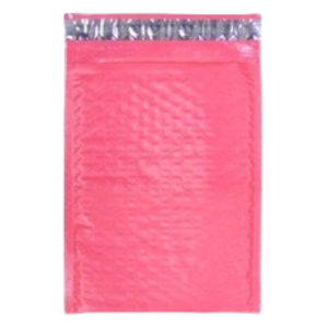 Flamingo Pink Poly Bubble Mailers
