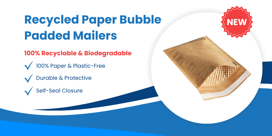 Recycled Paper Bubble Padded Mailers